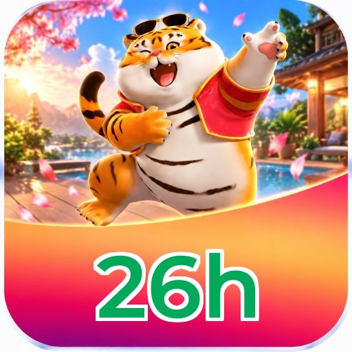 Interface da plataforma 26h mostrando slots populares e bônus de boas-vindas